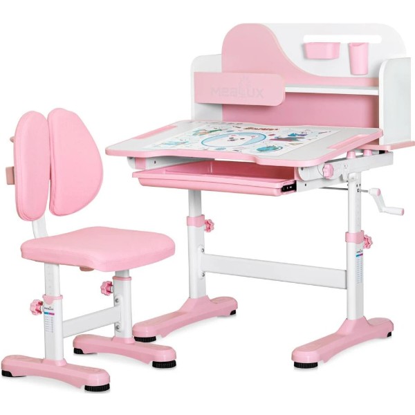 Фото - Комплект мебели школьный Mealux Wave Pink (BD-31 PN)